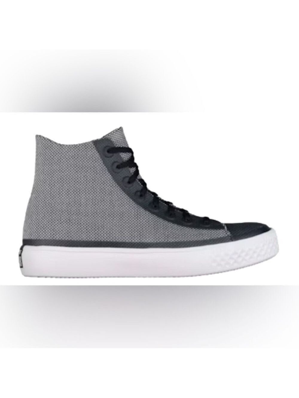 Converse Chuck Taylor Black and White Textured Hi Top Sneakers-Sz 7.5